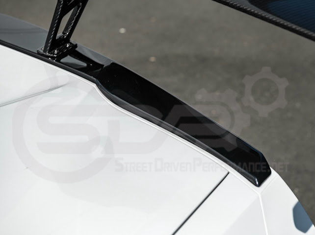2014-2019 CHEVROLET CORVETTE C7  | EXTENDED REAR HIGH SPOILER WITH WING RISER