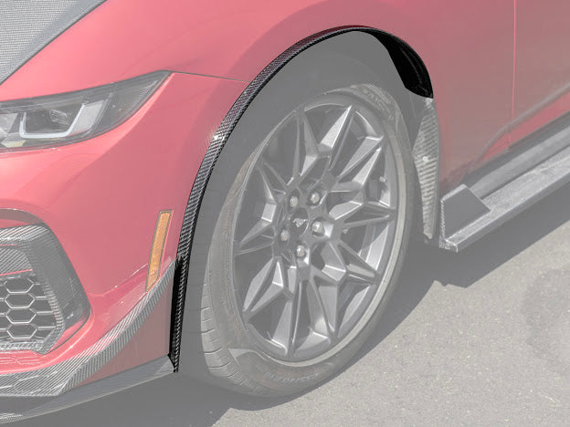 2024-UP FORD MUSTANG S650 | GT350R PERFORMANCE STYLE CARBON FIBER FENDER FLARES MUD FLAPS
