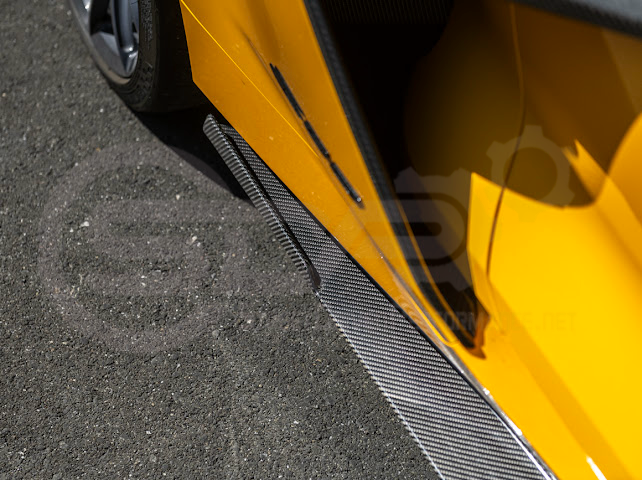 2023-UP CHEVROLET CORVETTE C8 Z06 & E-RAY | SDP PERFORMANCE TRACK STYLE CARBON FIBER SIDE SKIRTS ROCKER PANEL GROUND EFFECTS