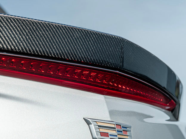 2016 - 2019 Cadillac ATS-V Sedan | Carbon Fiber SDP Style Rear Trunk Lid Spoiler Wing
