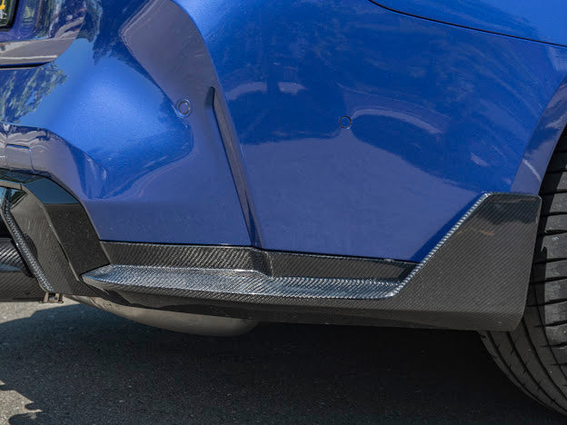 2021-Up BMW G82 / G83 M4 | M-Performance Style CARBON FIBER Rear Apron Lip Splitter Ground Effects (Pair)