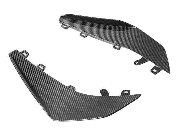 2023+ CHEVROLET CORVETTE C8 Z06 & E-RAY | Z07 PERFORMANCE PACKAGE CARBON FIBER LIP SPLITTER GROUND EFFECTS WITH CANARDS
