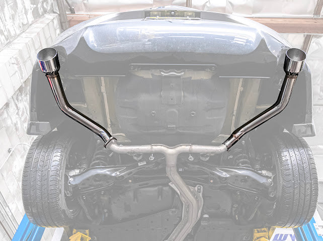 2022+ HONDA CIVC 1.5T & 2023+ ACURA INTEGRA 1.5T | MUFFLER DELETE AXLE BACK EXHAUST KIT (CHROME TIPS OR BURNT BLUE TIPS)