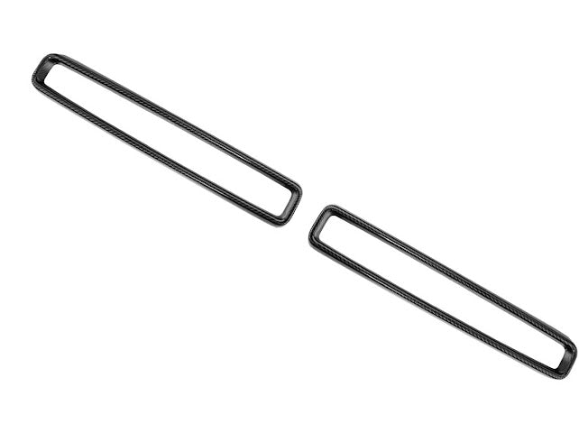 2015-2023 DODGE CHALLENGER | FACTORY STYLE CARBON FIBER HEADLIGHT TRIM COVER W/ FRONT GRILLE INSERT