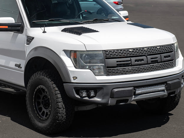 2009-2014 Ford F-150 Raptor SVT | SDP Package Carbon Fiber Side Fender Vents Trim Replacement (Pair)