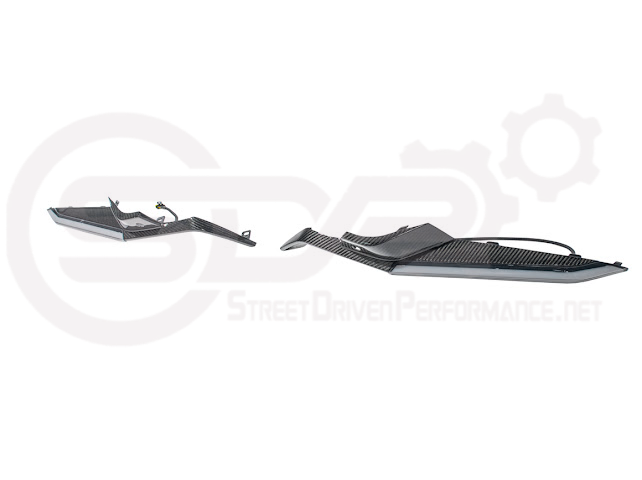 2023+ CHEVROLET CORVETTE C8 Z06 | CARBON FIBER SEQUENTIAL LED DRL LIGHT BAR BEZEL INSERT