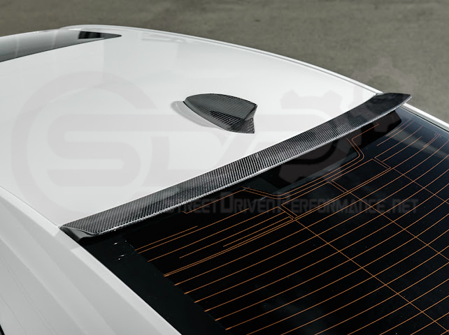 2020-Up Cadillac CT4 / CT4-V / CT4-V Blackwing | SDP Performance Style Carbon Fiber Rear Roof Top Window Spoiler Wing