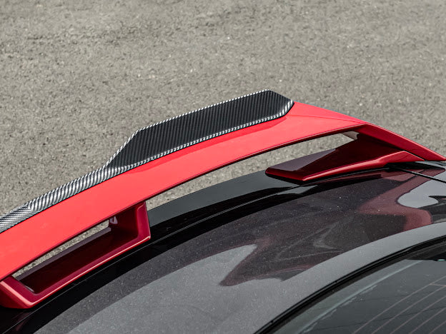 2024-Up Ford Mustang S650 | CARBON FIBER GT Performance Wing Rear Gurney Flap Spoiler *ADD-ON*
