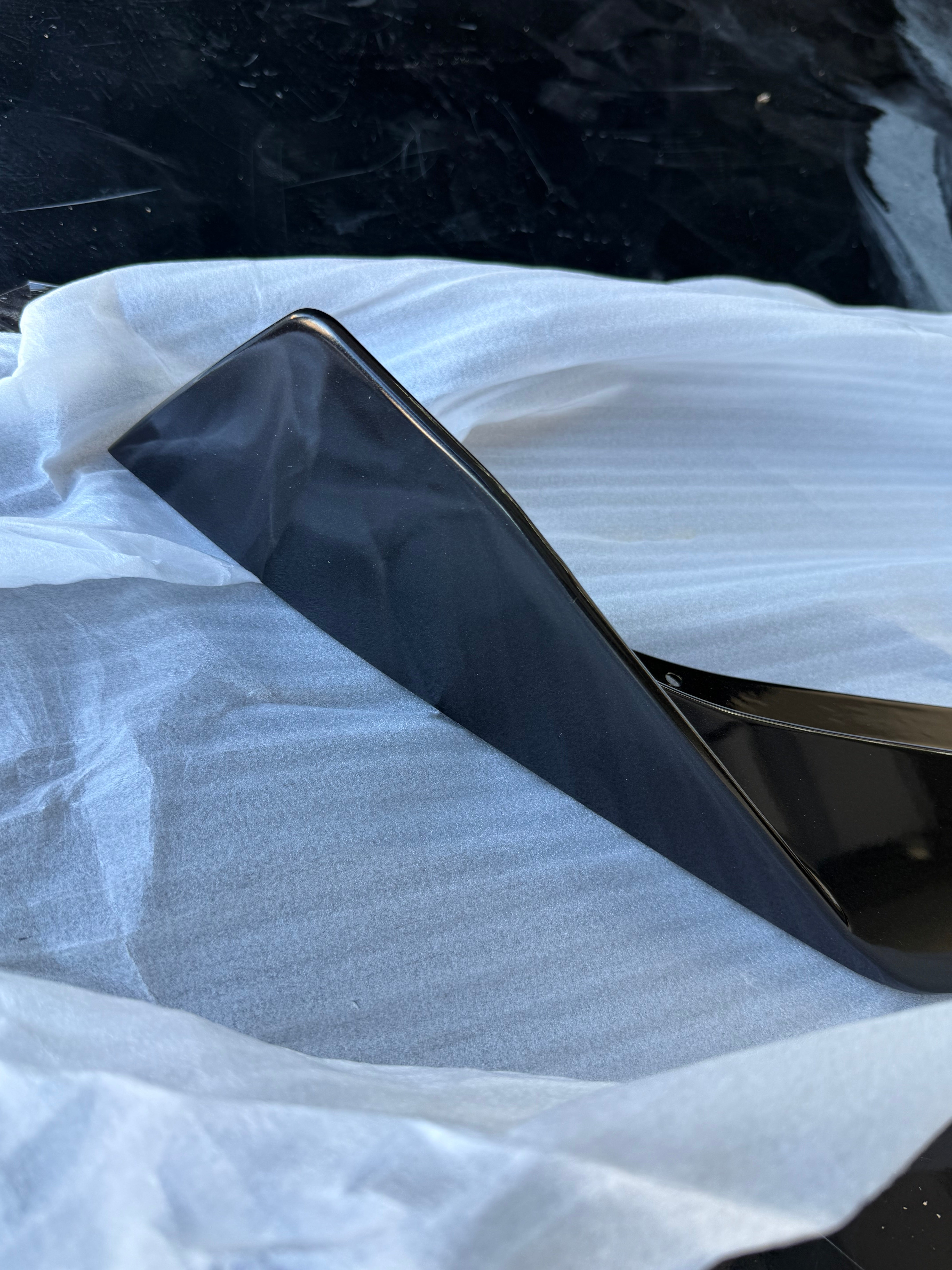 *OPEN BOX-DISCOUNTED* 2020+ C8 Corvette Stingray & Z51 |"5VM Style" CARBON FLASH 2-Piece Splitter / Lip Ground Effects