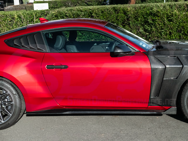 2024-Up Ford Mustang S650 | SDP Performance CARBON FIBER Side Skirts Extension Rocker Panels Ground Effects