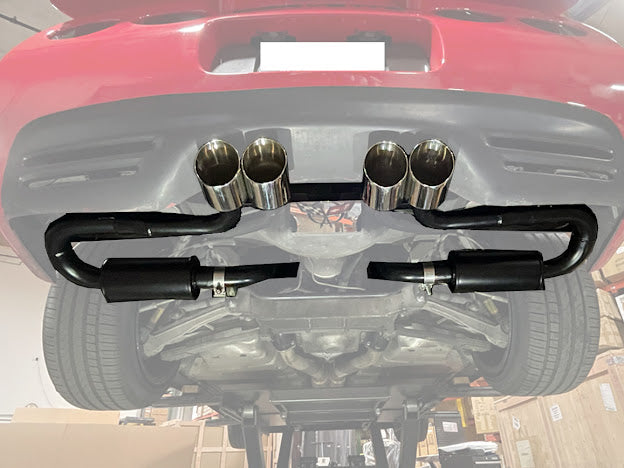 1997-2004 CORVETTE C5 MUFFLER AXLE BACK QUAD TIPS EXHAUST