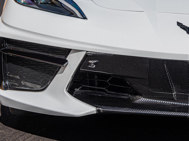 2020+ CHEVROLET CORVETTE C8 STINGRAY & Z51 | CARBON FIBER FASCIA PANEL GRILLE REPLACEMENT