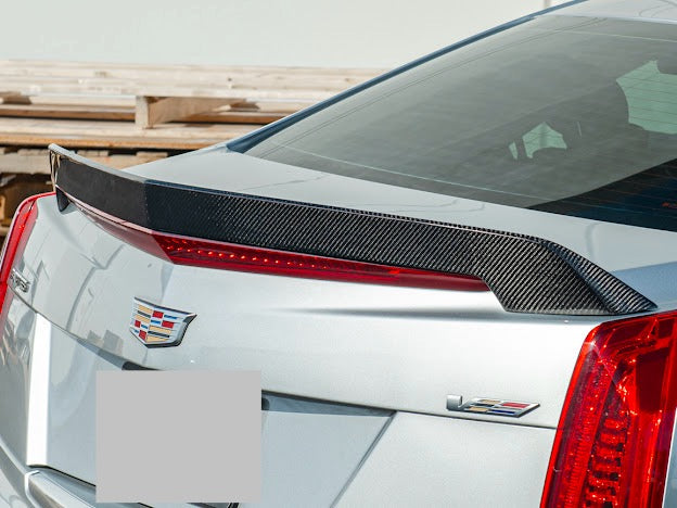 2016 - 2019 Cadillac ATS-V Sedan | Carbon Fiber SDP Style Rear Trunk Lid Spoiler Wing