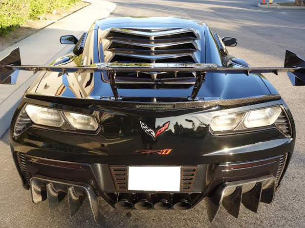 *BLEMISHED-DISCOUNTED* 2019 CHEVROLET CORVETTE C7 ZR1 CARBON FIBER REAR LID BASE SPOILER / WING