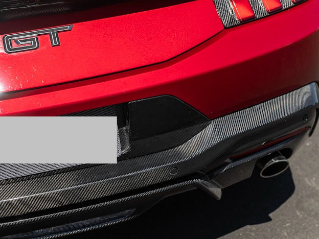 2024-Up Ford Mustang S650 | GT Style CARBON FIBER Rear Bumper Diffuser