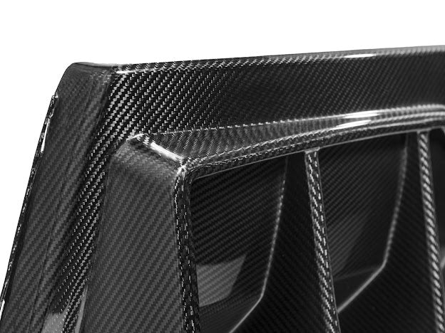2014-2019 Corvette C7 Performance Track CARBON FIBER Rear Bumper Finned Diffuser