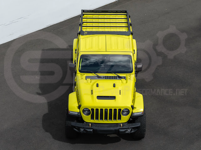 2018-UP JEEP WRANGLER JL & 2020-PRESENT JEEP GLADIATOR JT | CARBON STEEL BLACK TOP ROOF CARGO RACK (FULL & HALF LENGTH)