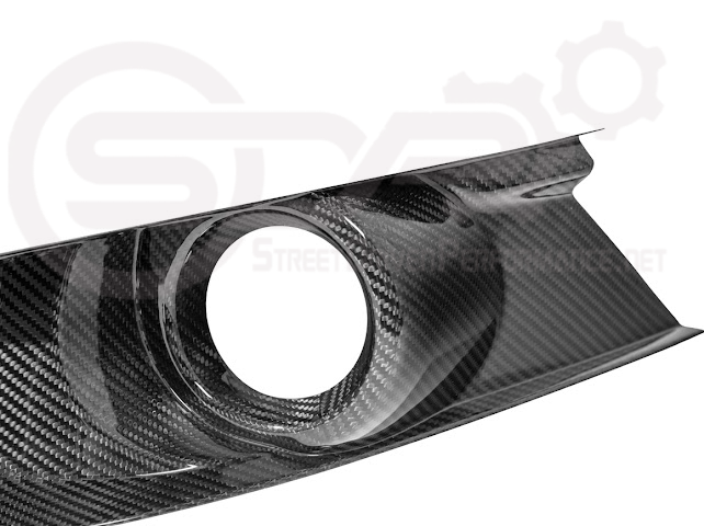 2015-2023 FORD MUSTANG S550 | CARBON FIBER FRONT BUMPER FOG LIGHT BEZEL COVER PAIR
