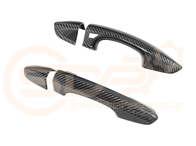 2015-2023 FORD MUSTANG S550 | CARBON FIBER OUTER DOOR HANDLE COVER SET PAIR