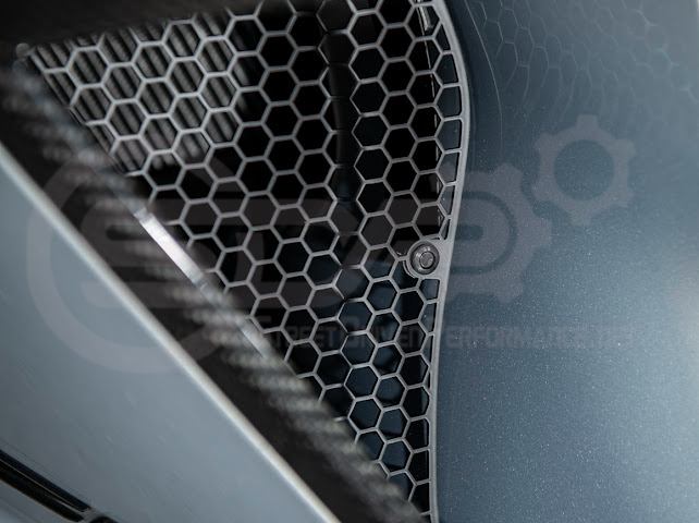 2023-Up Corvette C8 Z06 & E-Ray | Aluminum Black Rear Side Intake Mesh Grille Inserts Pair