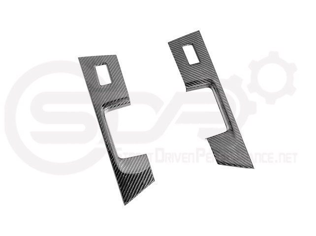 2021-UP FORD F-150 | FACTORY STYLE CARBON FIBER REAR DOOR SWITCH PANEL TRIM COVER
