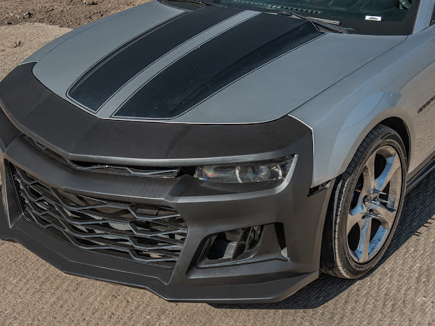 2014-2015 5th Gen Camaro - ZL1 Style Front Bumper Kit For Camaro Upper Lower Grille Badgeless W/O Fog Light
