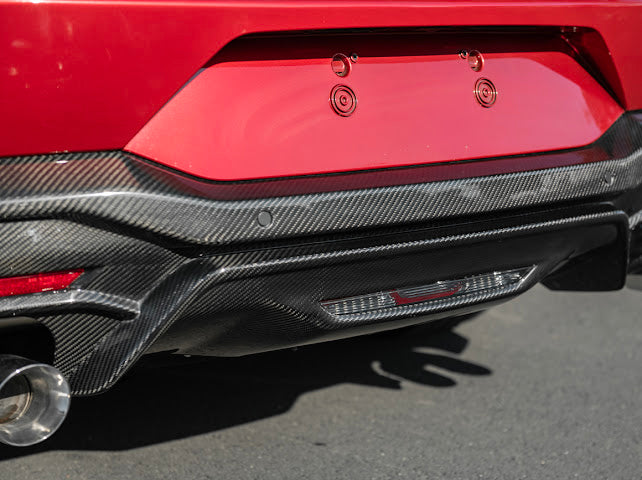 2024-Up Ford Mustang S650 | GT Style CARBON FIBER Rear Bumper Diffuser