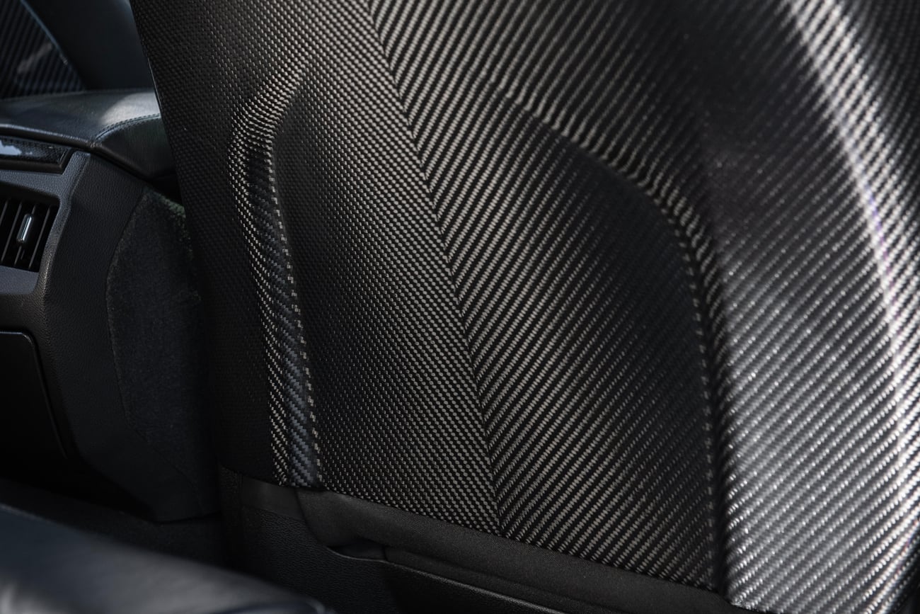 2009-2015 Cadillac CTS/CTS-V V2 CARBON FIBER SEAT BACK PANEL COVER REPLACEMENT PAIR