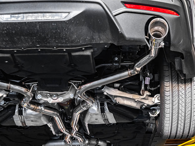 2024-Up Ford Mustang GT 5.0L | T-304 Straight Through Cat Back Dual Tips Exhaust