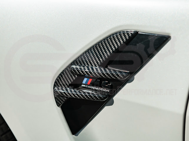 2021-UP BMW G82 G83 M4 | FACTORY REPLACEMENT CARBON FIBER SIDE FENDER VENT TRIM COVERS PAIR