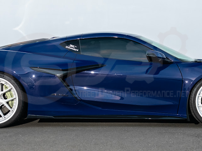 2023-UP CHEVROLET CORVETTE C8 Z06 & E-RAY | SDP PERFORMANCE TRACK STYLE SIDE SKIRTS ROCKER PANEL GROUND EFFECTS
