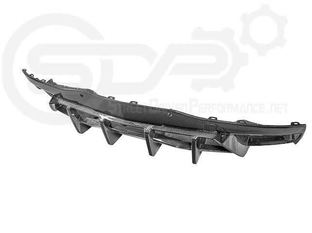 2020-UP CORVETTE C8 | CARBON FIBER REAR BUMPER DIFFUSER QUAD EXIT