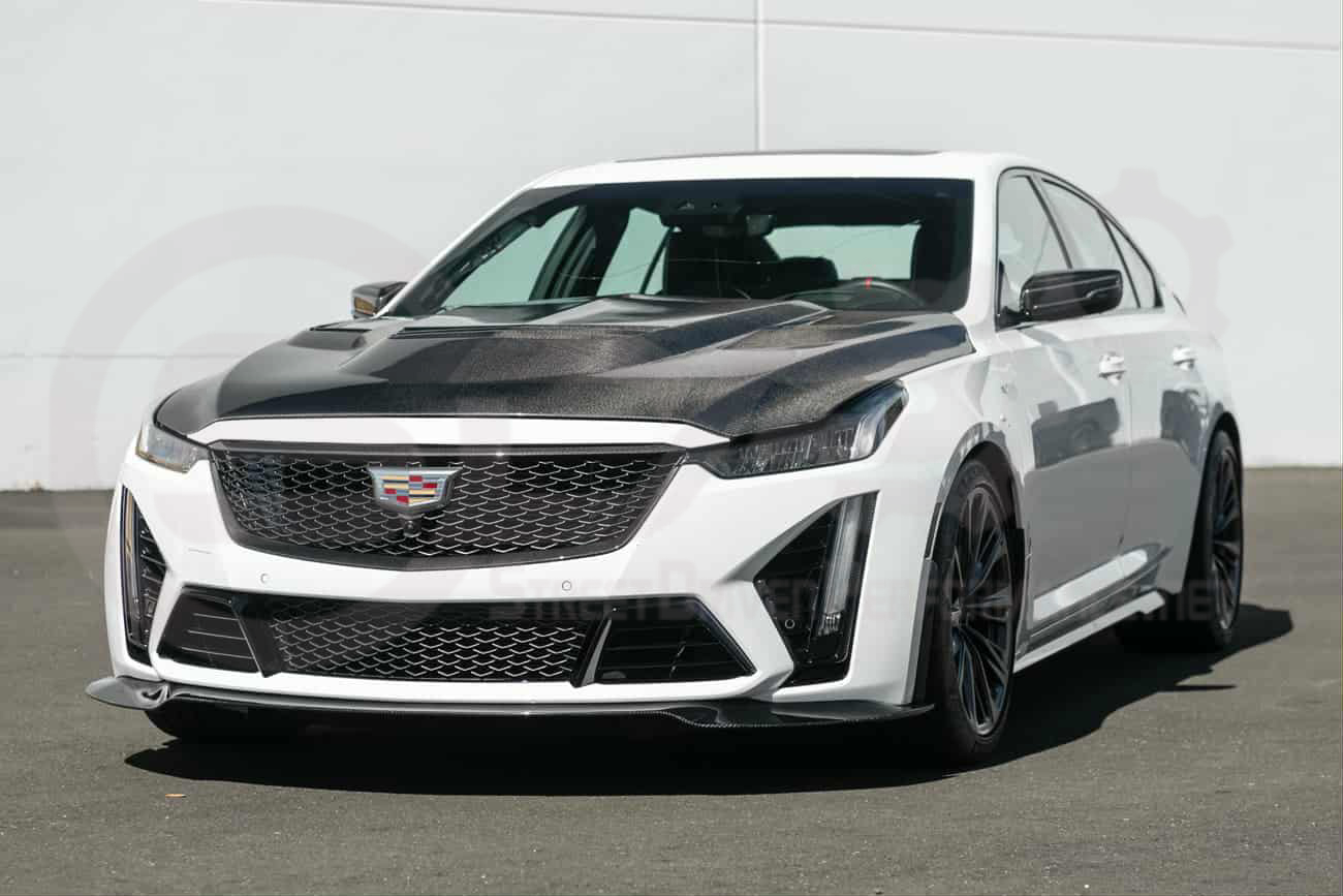 2022-2024 Cadillac CT5-V Blackwing | Factory Style Carbon Fiber Front Bumper Grille Insert Trim Surrounding Replacement (Upper and/or Lower)
