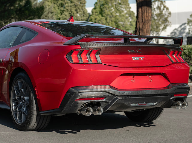 2024-Up Ford Mustang S650 | GT Style CARBON FIBER Rear Bumper Diffuser