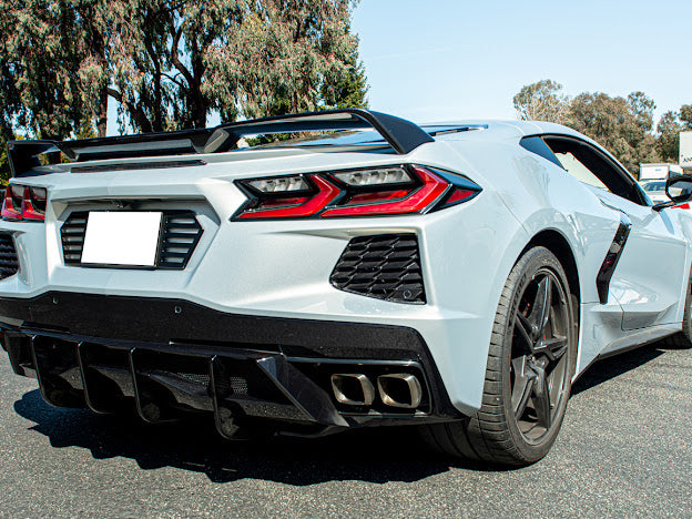 2020+ CORVETTE C8 Z51 REAR LOWER DIFFUSER FINS *ADD-ON*