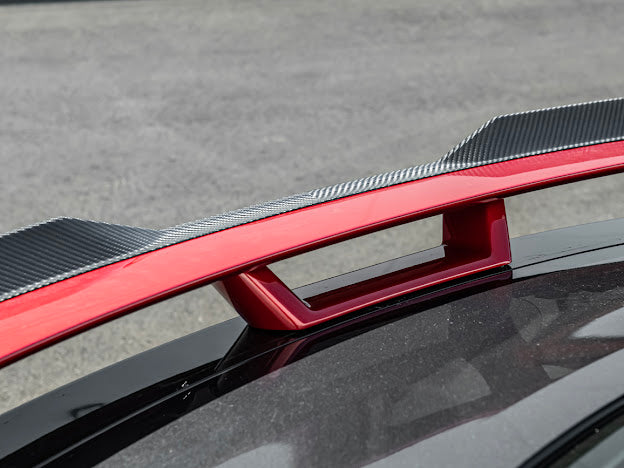 2024-Up Ford Mustang S650 | CARBON FIBER GT Performance Wing Rear Gurney Flap Spoiler *ADD-ON*