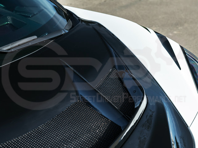2020-PRESENT CHEVROLET CORVETTE C8 | ZR1 REPLICA STYLE CARBON FLASH FRONT VENTED HOOD