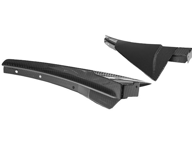 2019 CHEVROLET CORVETTE C7 ZR1 CARBON FIBER FRONT SPLITTER SIDE WINGLET EXTENSIONS (PAIR)