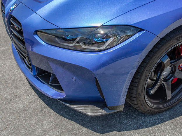 2021-Up BMW G82 / G83 M4 | Factory Extended Style Carbon Fiber Front Lip Splitter Pair Ground Effects