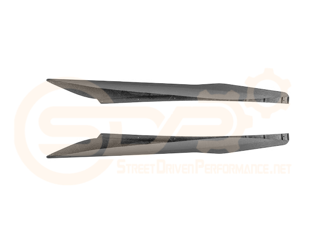 2020+ CHEVROLET CORVETTE C8 STINGRAY | Z06 PACKAGE SIDE SKIRTS ROCKER PANELS GROUND EFFECTS