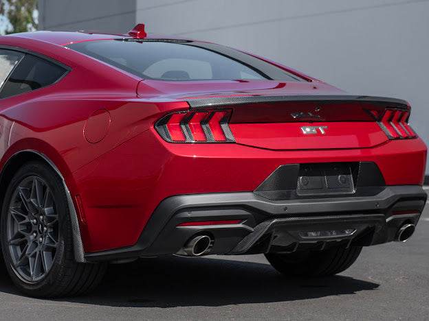 2024-UP MUSTANG S650 | CARBON FIBER LICENSE PLATE FRAME BACKING