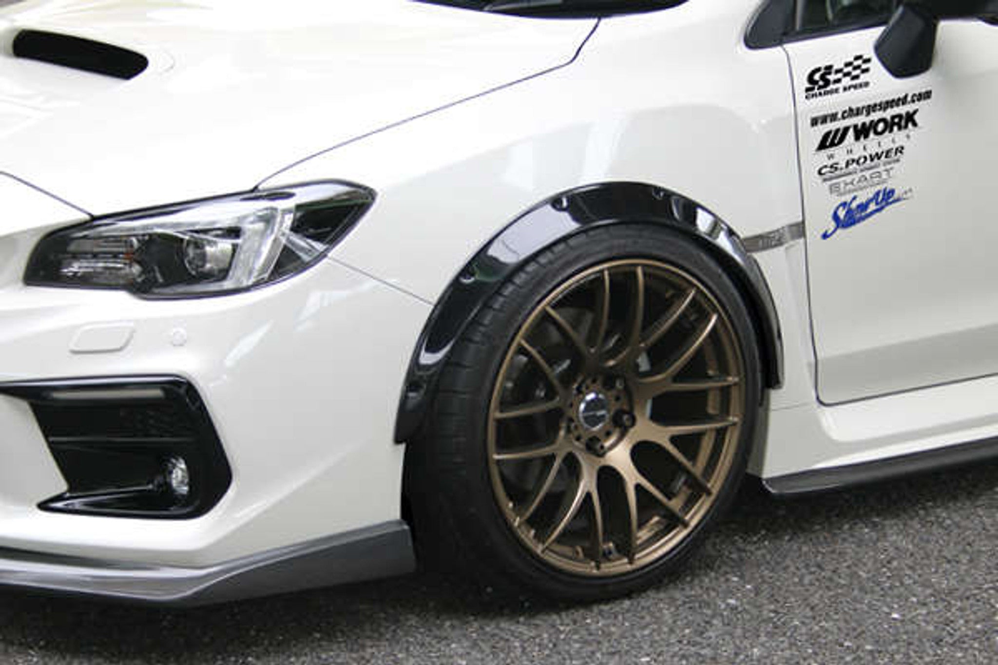 Charge Speed 2015-2021 Subaru WRX/ STi VA S4 Sedan "Normal Body" 50mm Each Side Carbon Bubble Over Fender Set