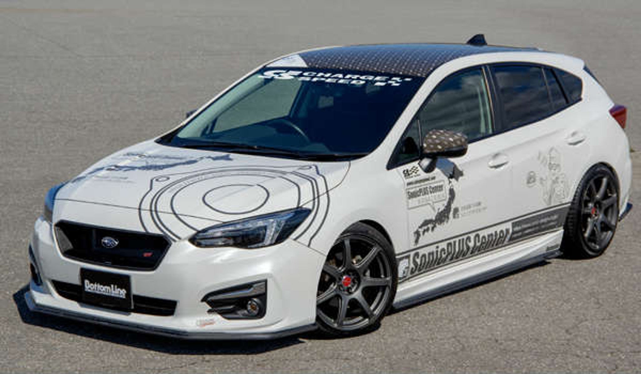 Charge Speed 2016-2020 Subaru Impreza Sport/ Premium GT 5Dr Hatchback Bottom Line Carbon Front Lip
