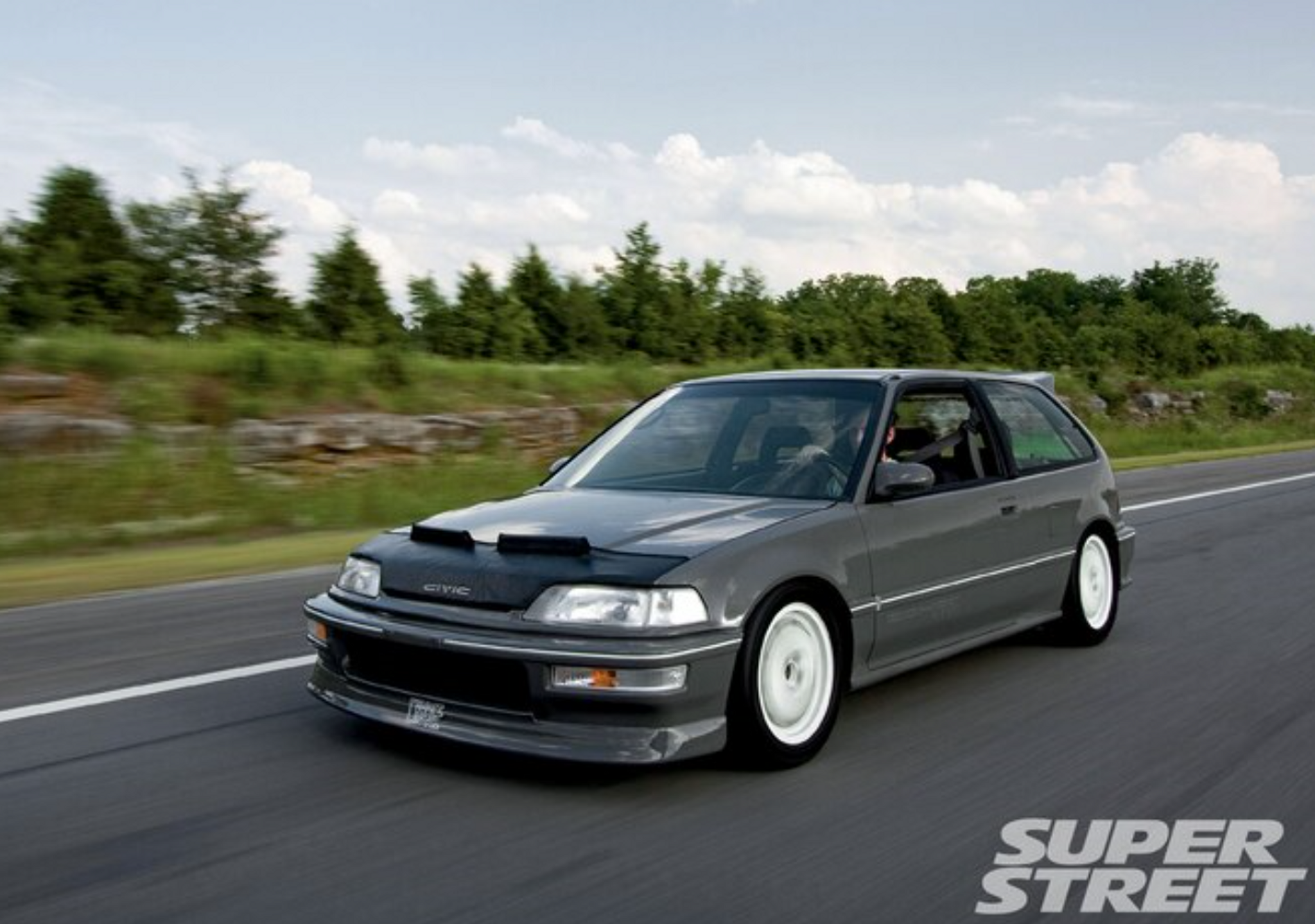 Charge Speed 1990-1991 Honda All Civic EF9 JDM SIR HB Kouki model CARBON Front Spoiler