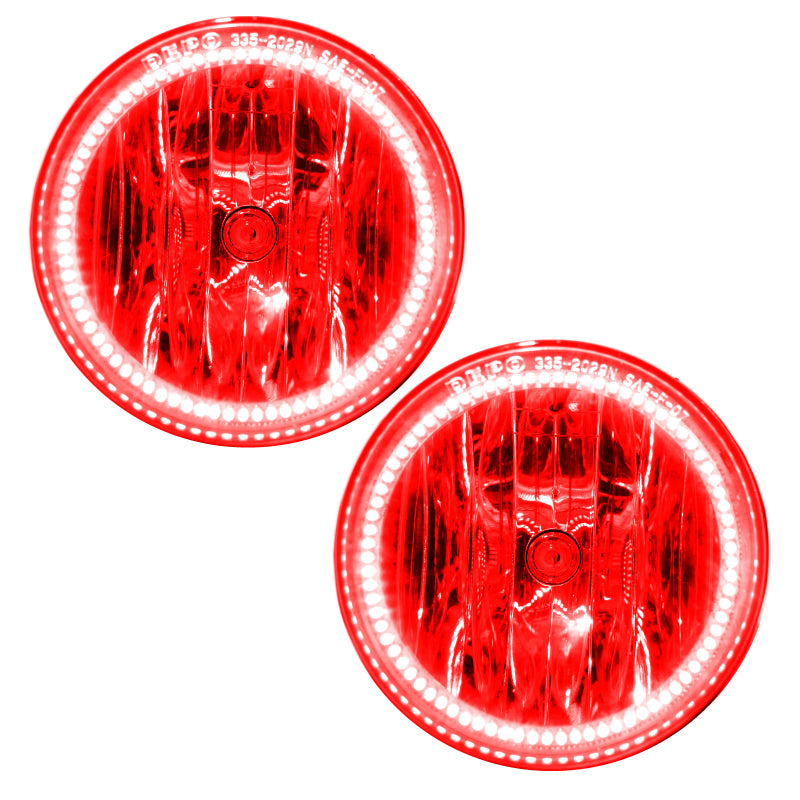 Oracle 05-09 Ford Mustang Shelby/Roush/GT500 LED Fog Light Halo Kit - Red