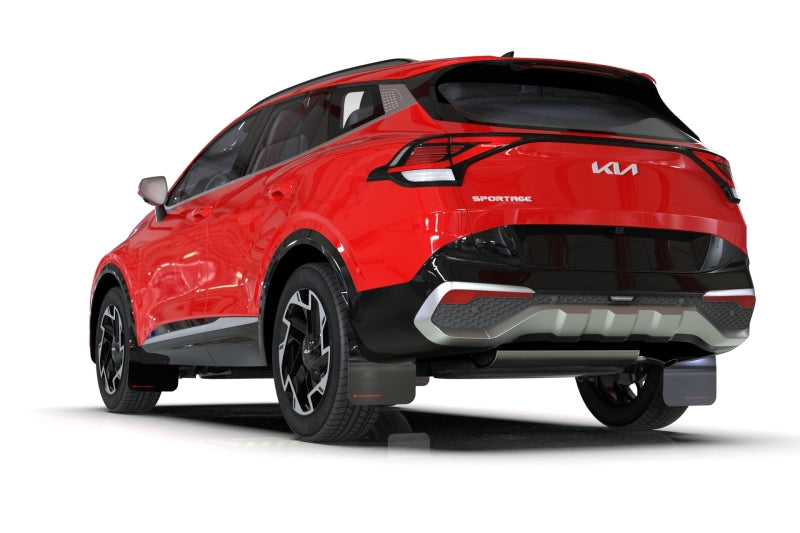 Rally Armor 23-26 Kia Sportage Black UR Mud Flap w/ Red Logo