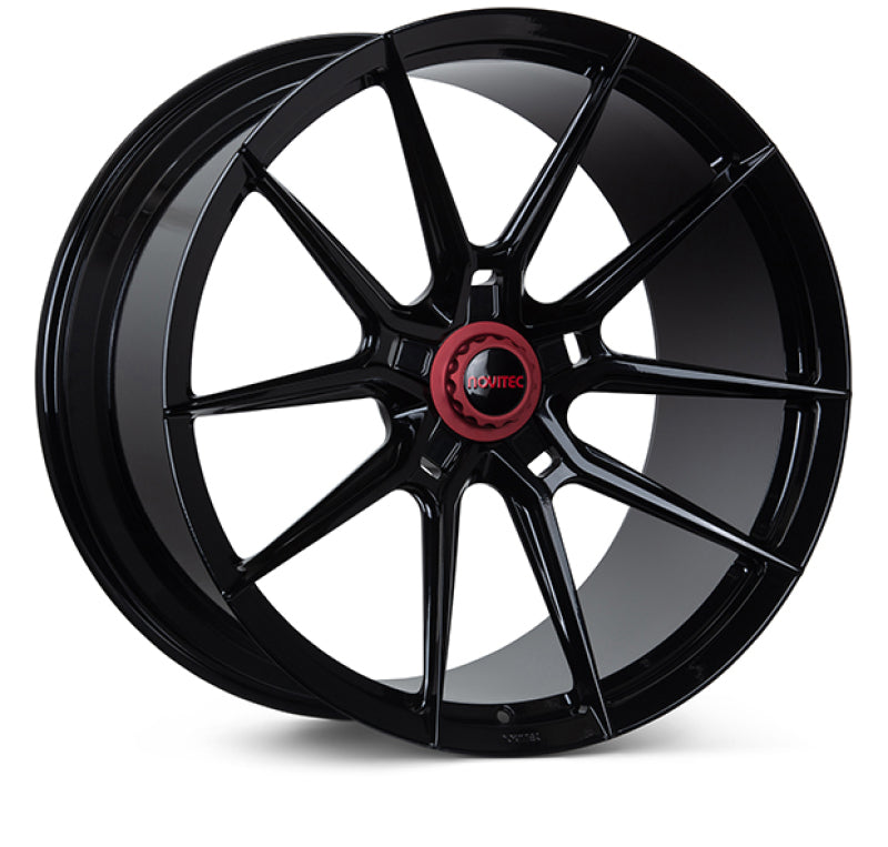 Vossen x Novitec NF10 20x8.5in - 5x114.3 BP - ET38 - Gloss Black Mclaren GT Front Wheel
