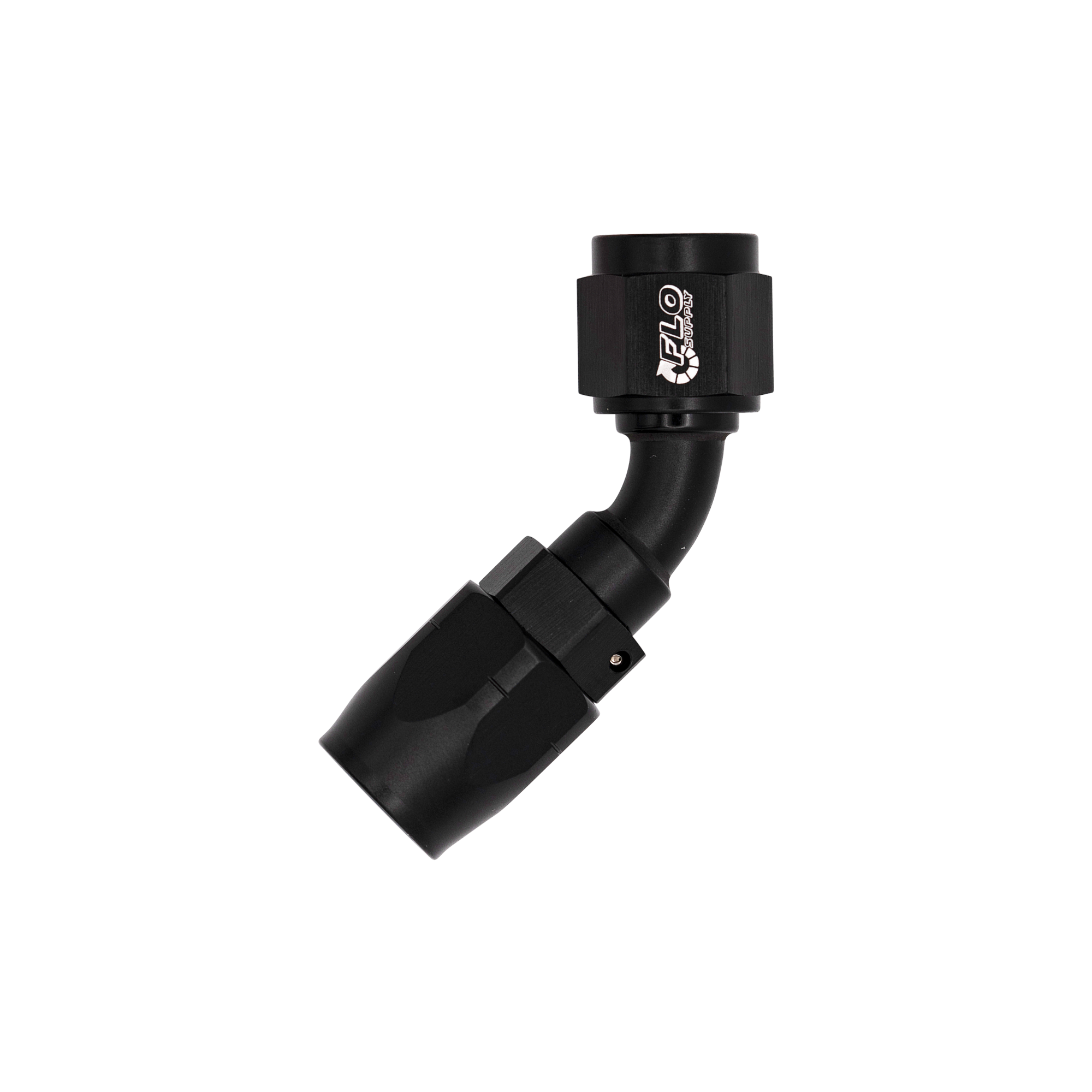 Flo Supply 8AN Cutter 45 Degree Swivel Hose End