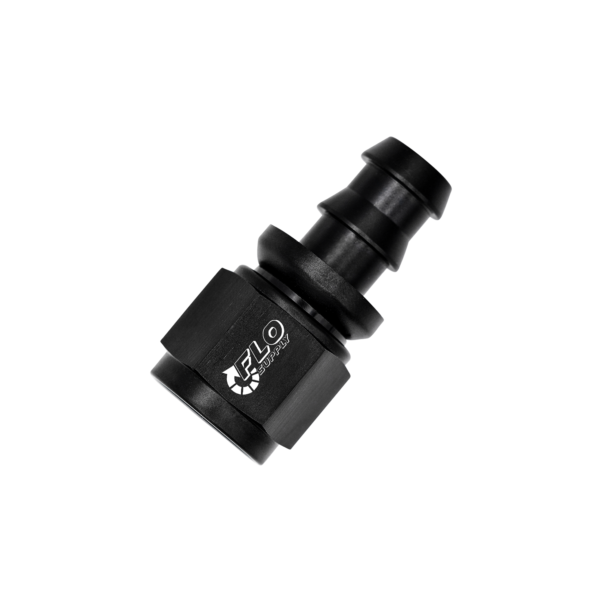 Flo Supply 4AN Push-On Straight Swivel Hose End