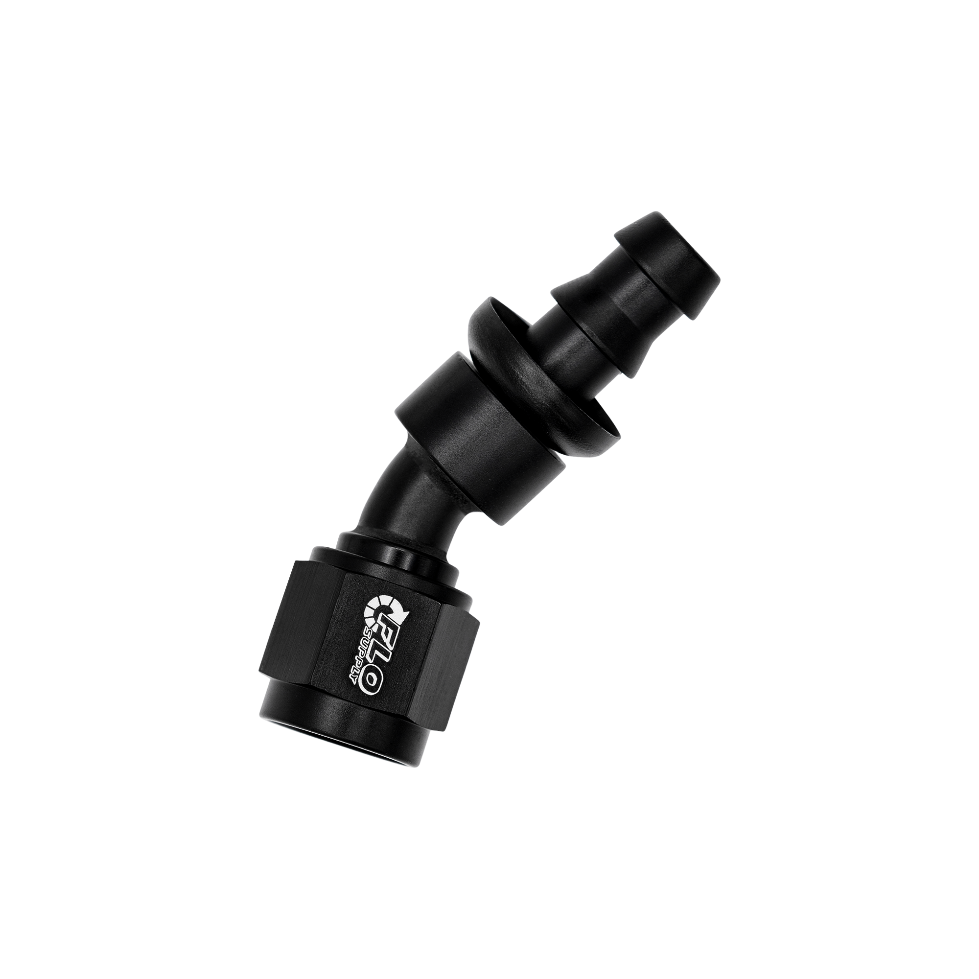 Flo Supply 6AN Push-On 30 Degree Swivel Hose End